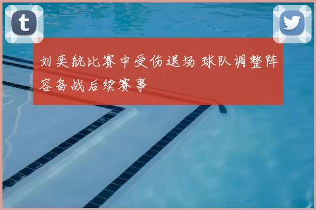 刘奕航比赛中受伤退场 球队调整阵容备战后续赛事